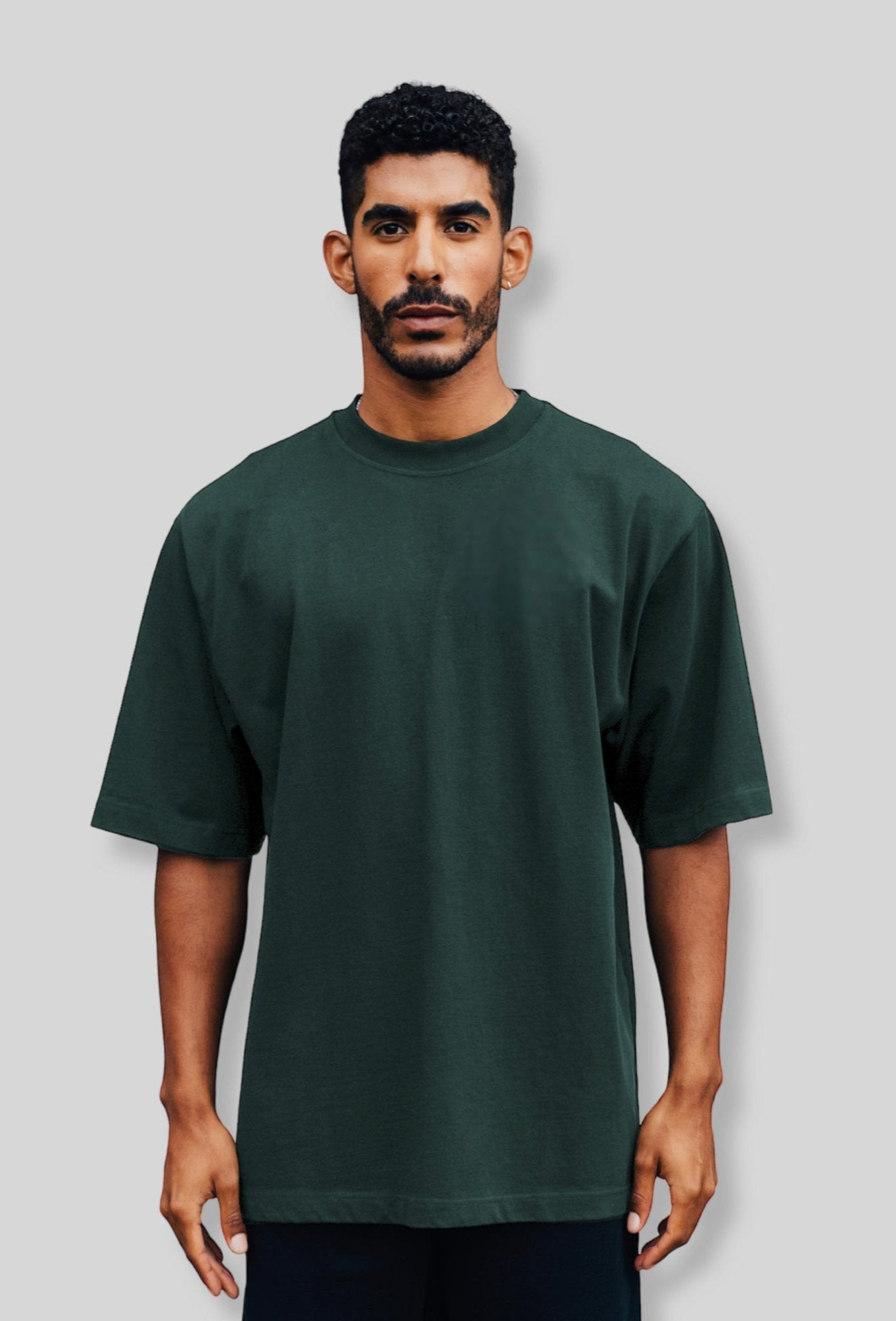 OVERSIZE COMFORT T-SHIRT “T15" PETROL GREEN