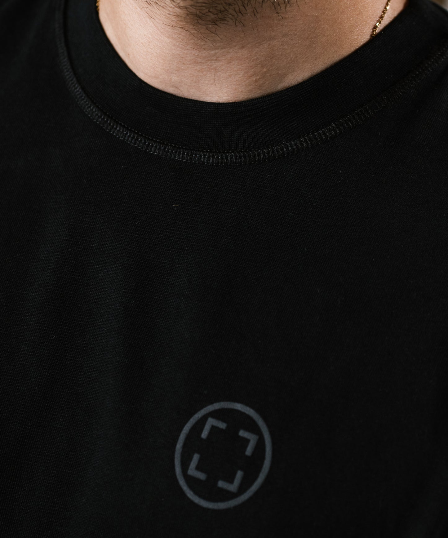 OVERSIZE LOGO T-SHIRT “T5" BLACK