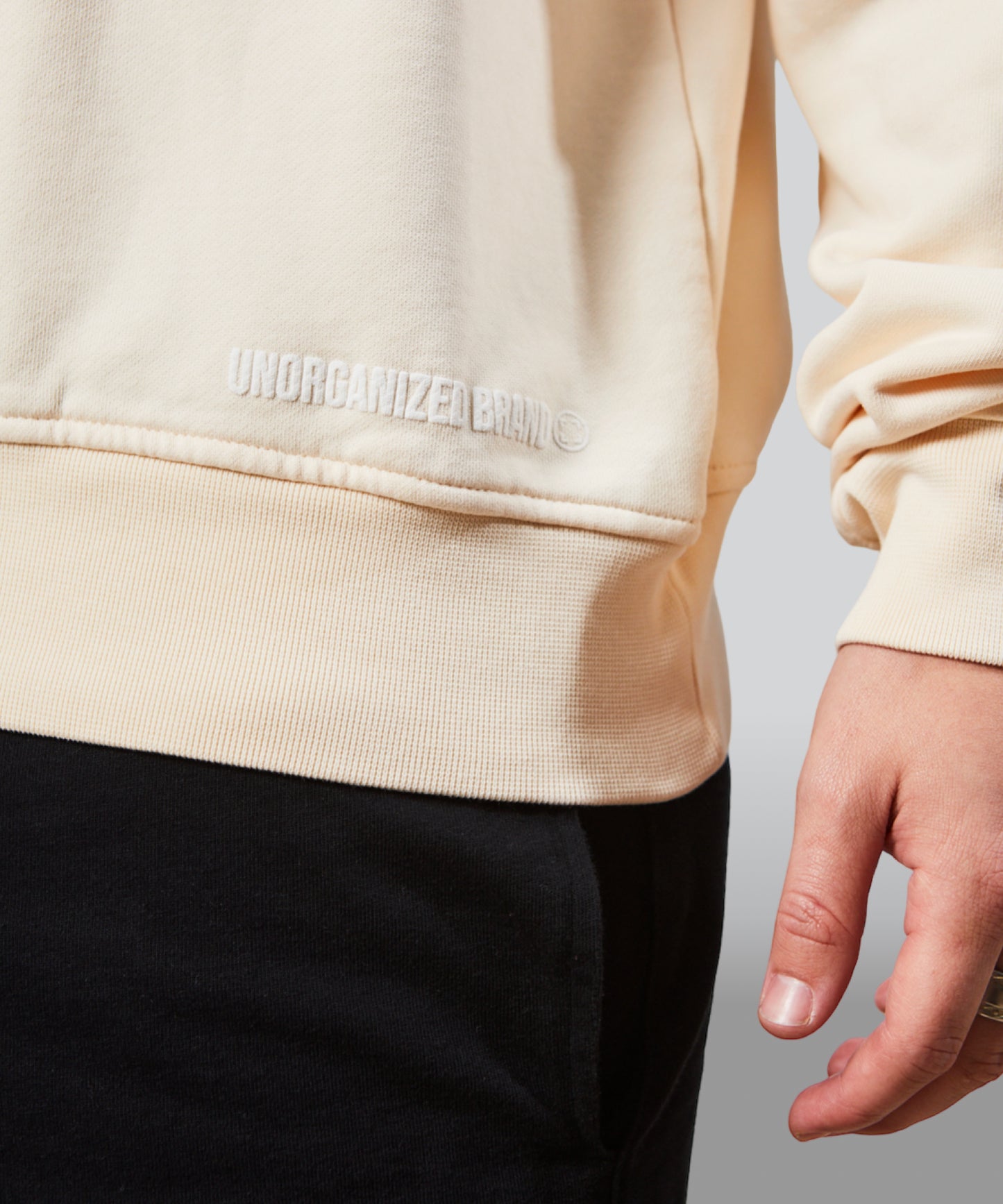 OVERSIZE SWEATSHIRT "H5" BUTTERCREAM