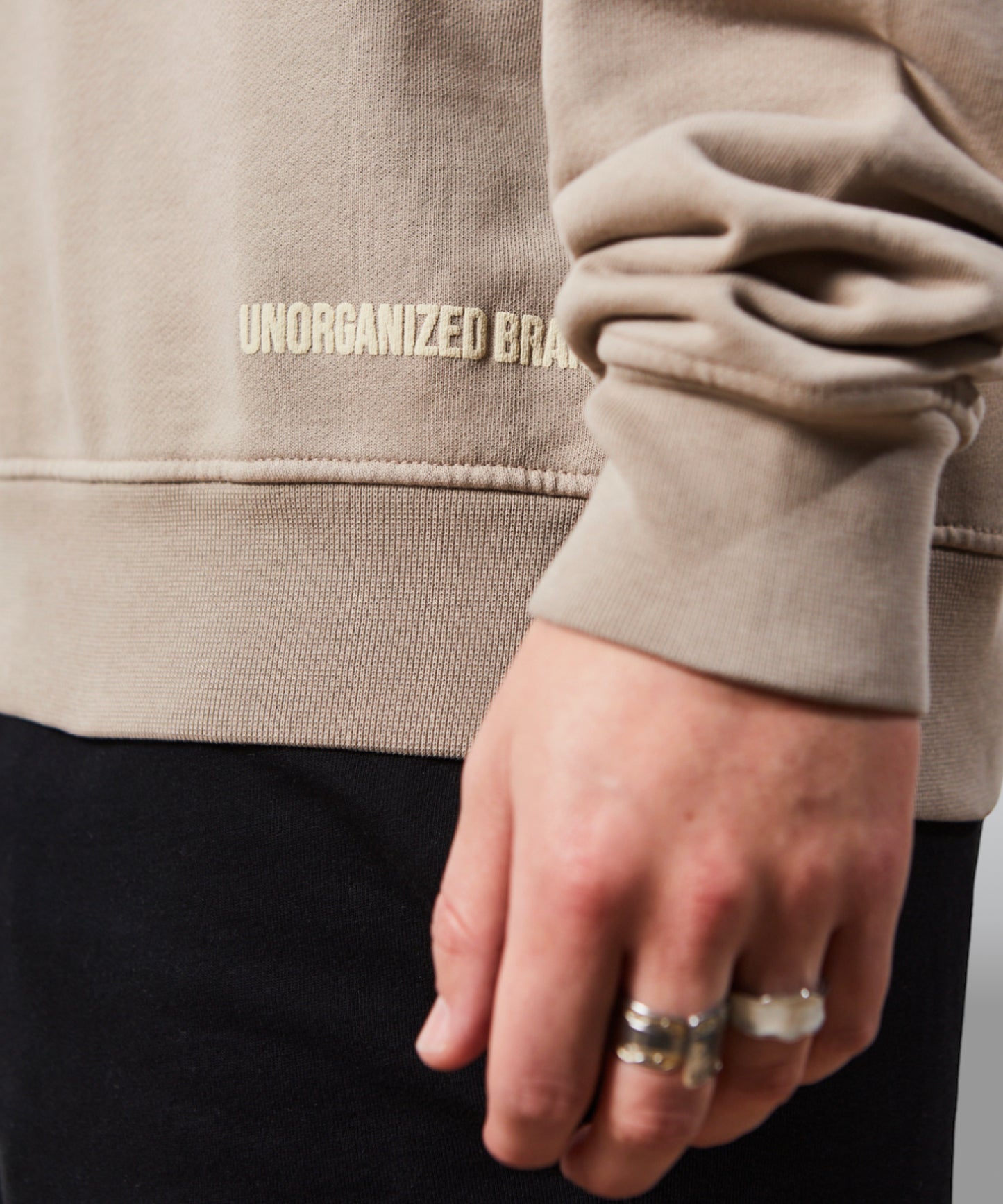 OVERSIZE SWEATSHIRT "H5" DARK SAND