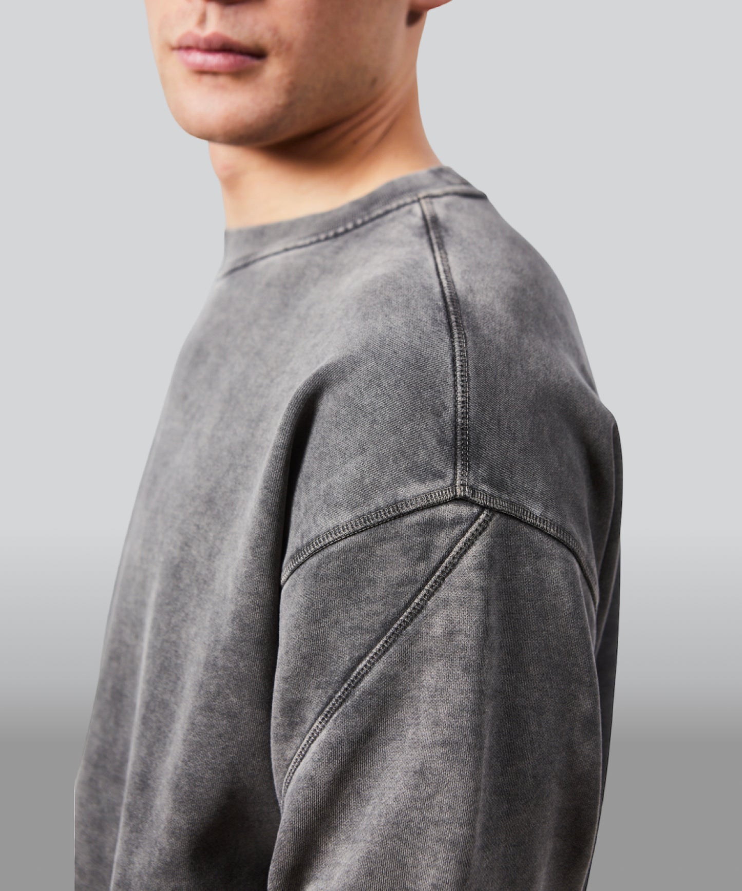 OVERSIZE SWEATSHIRT "H5" VINTAGE GREY