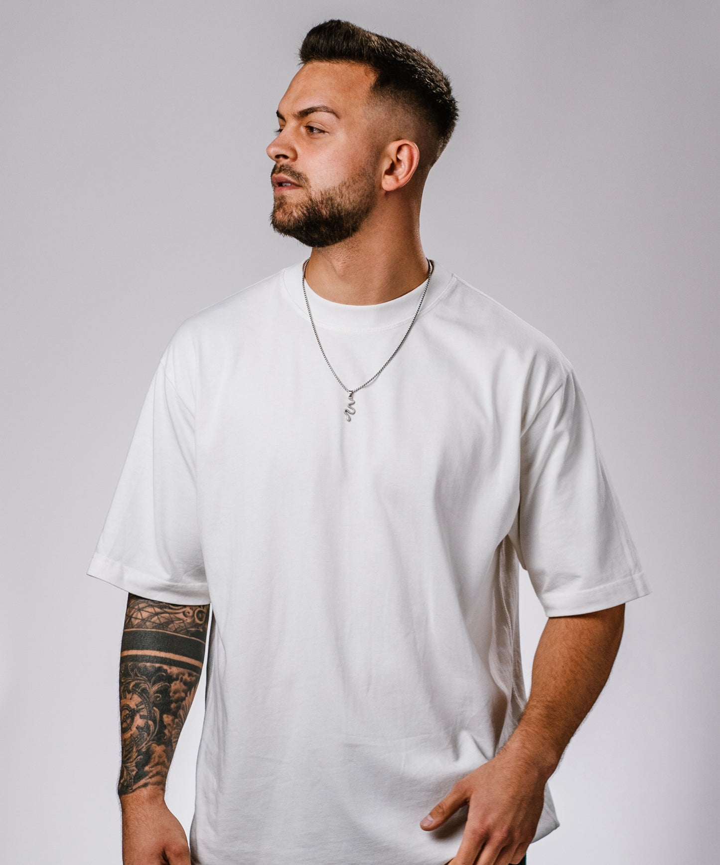 OVERSIZE COMFORT T-SHIRT “T15" OFF-WHITE