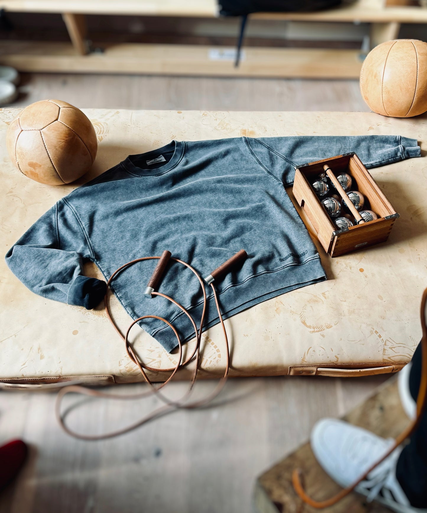 OVERSIZE SWEATSHIRT "H5" VINTAGE GREY