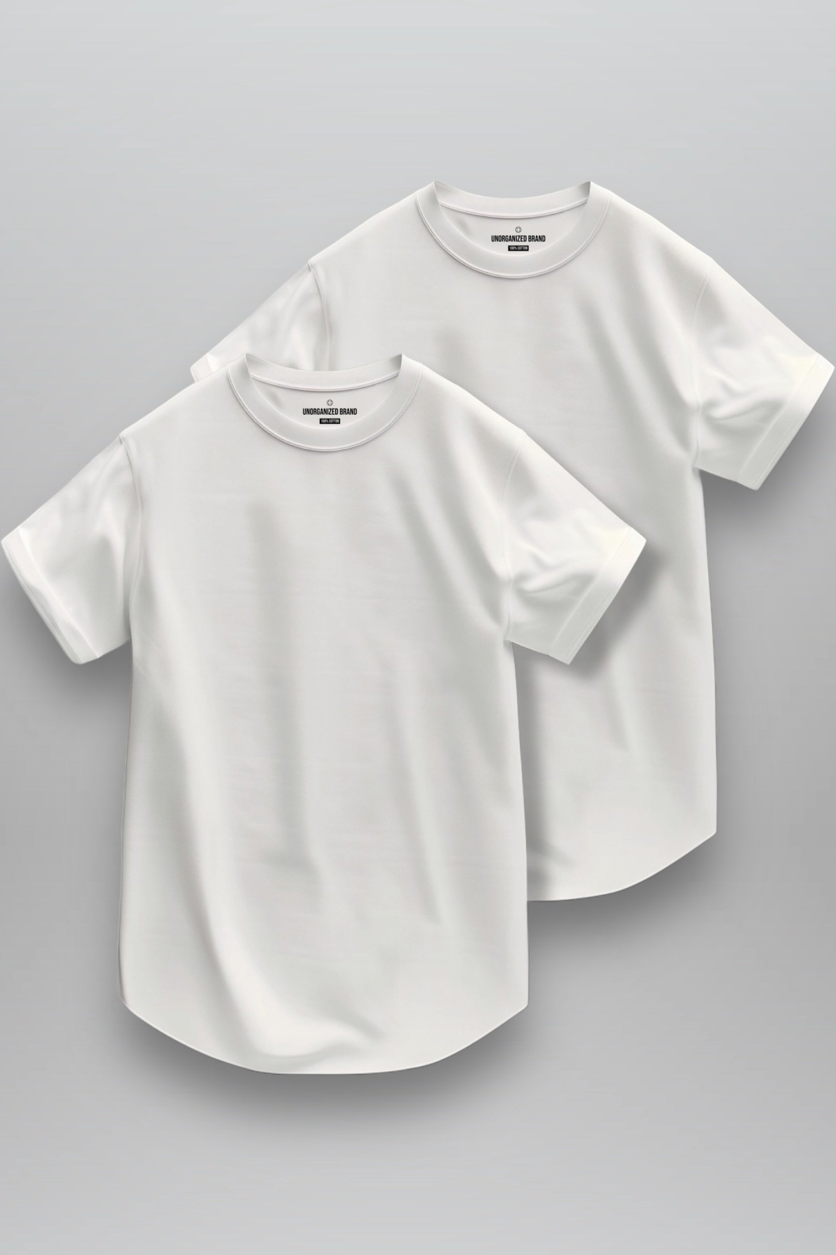 DOPPELPACK MITTELSCHWERES BASIC T-SHIRT T25 - UNORGANIZED BRAND®