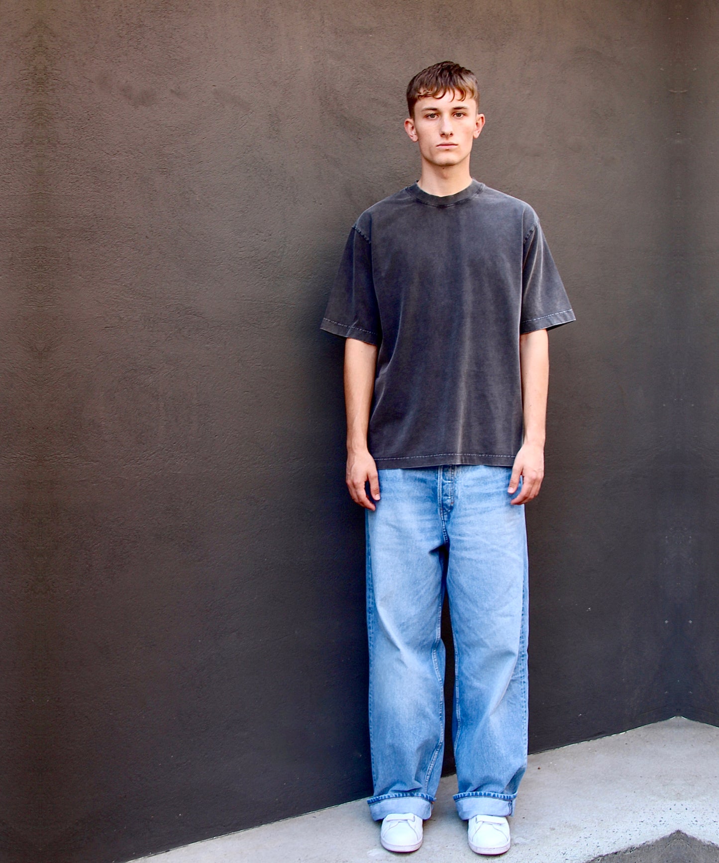 OVERSIZE COMFORT T-SHIRT “T15" LIGHT BLUE