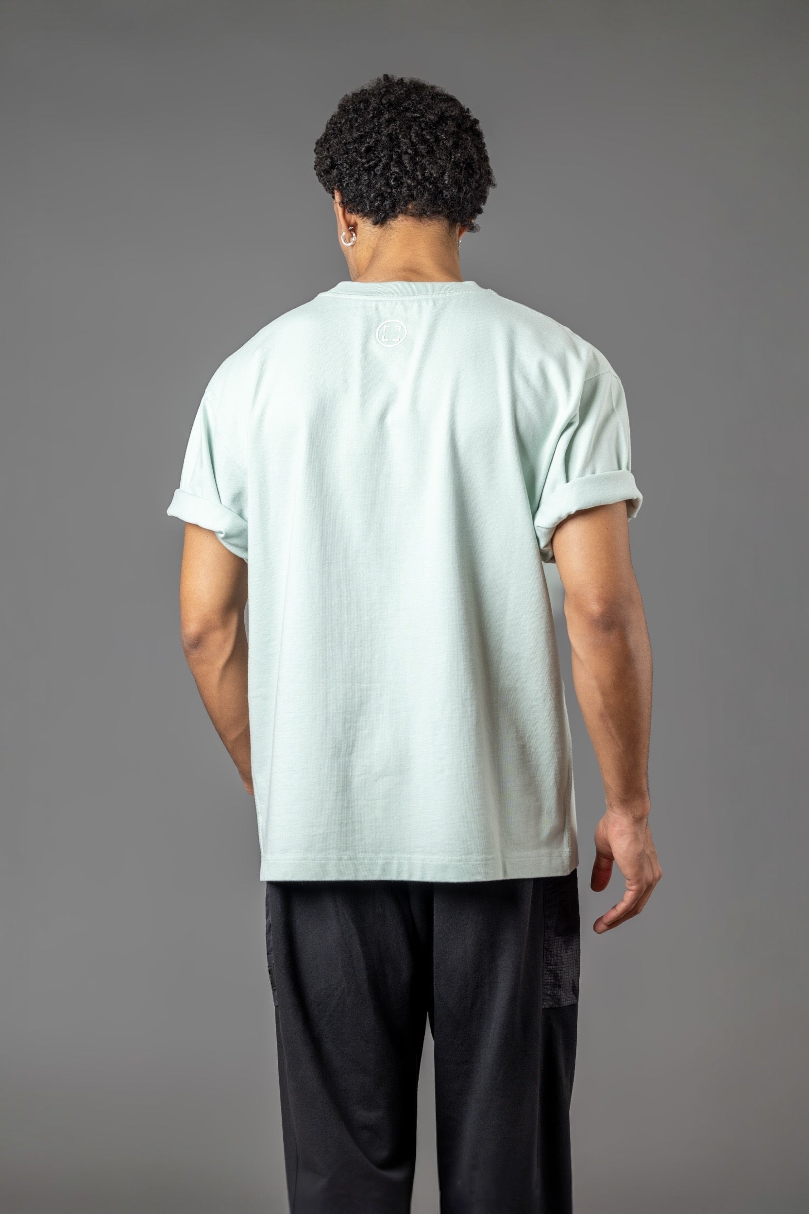 OVERSIZE COMFORT T-SHIRT “T15" FROST GREEN