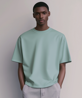 OVERSIZE COMFORT T-SHIRT “T15" FROST GREEN