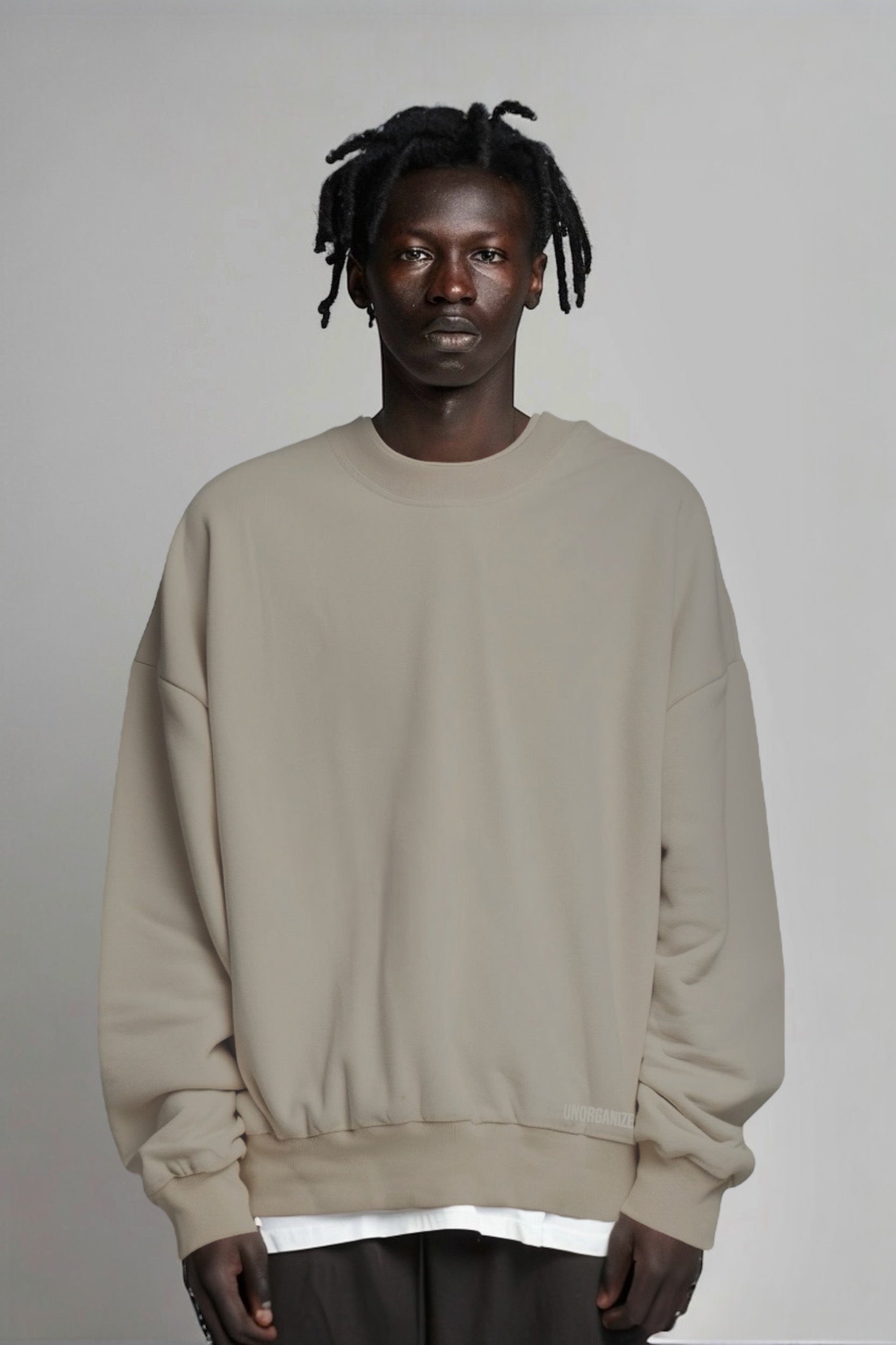 OVERSIZE SWEATSHIRT "H5" DARK SAND