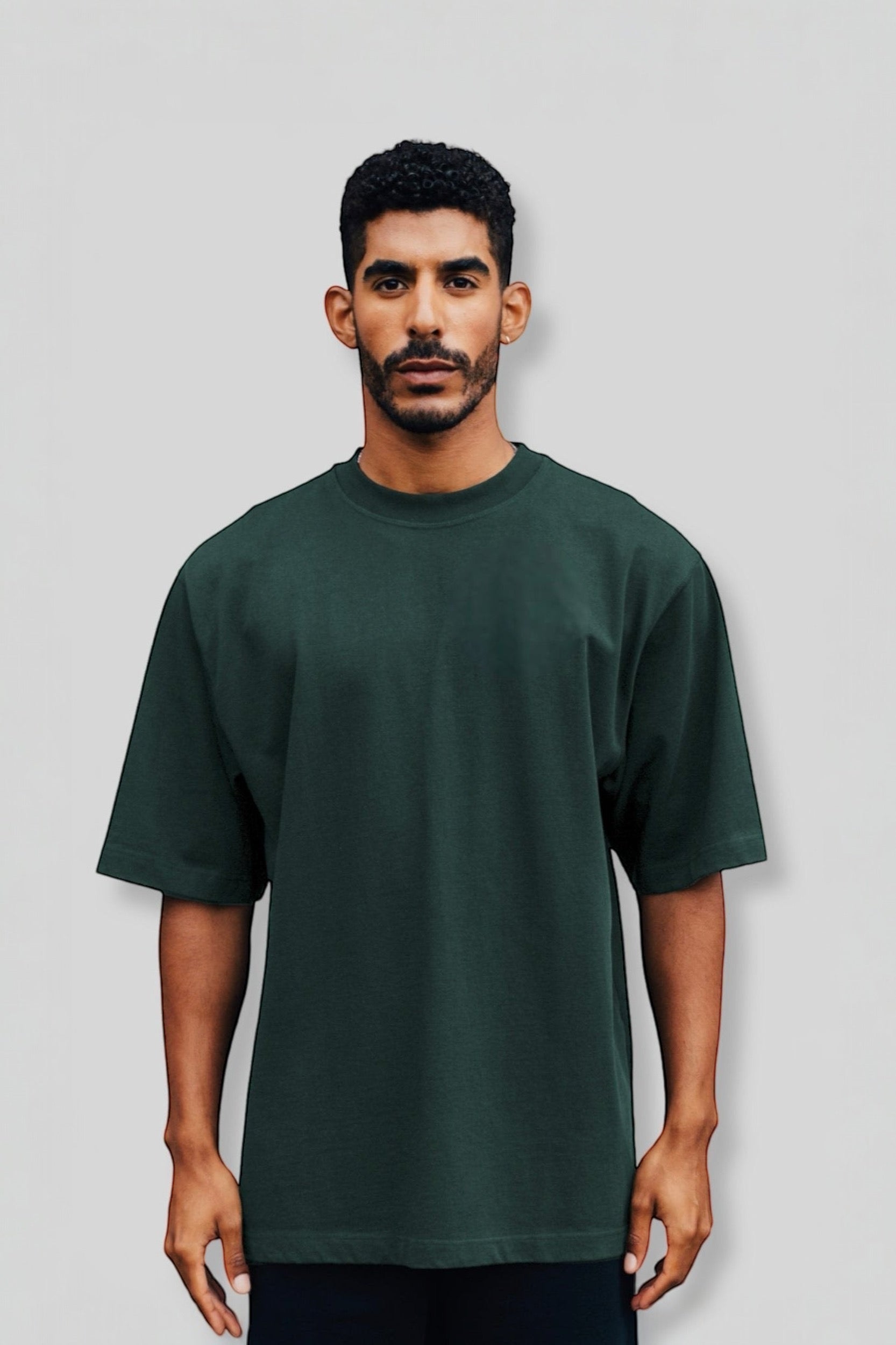 OVERSIZE COMFORT T-SHIRT “T15" PETROL GREEN