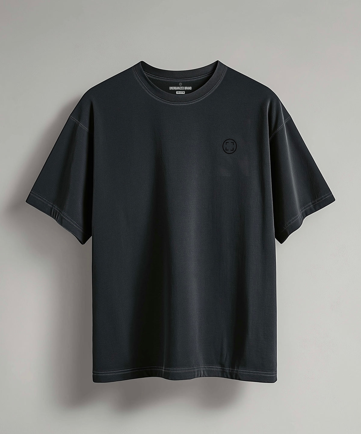 OVERSIZE LOGO T-SHIRT “T5" BLACK VINTAGE WASH