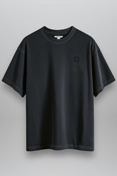 OVERSIZE LOGO T-SHIRT “T5" BLACK VINTAGE WASH