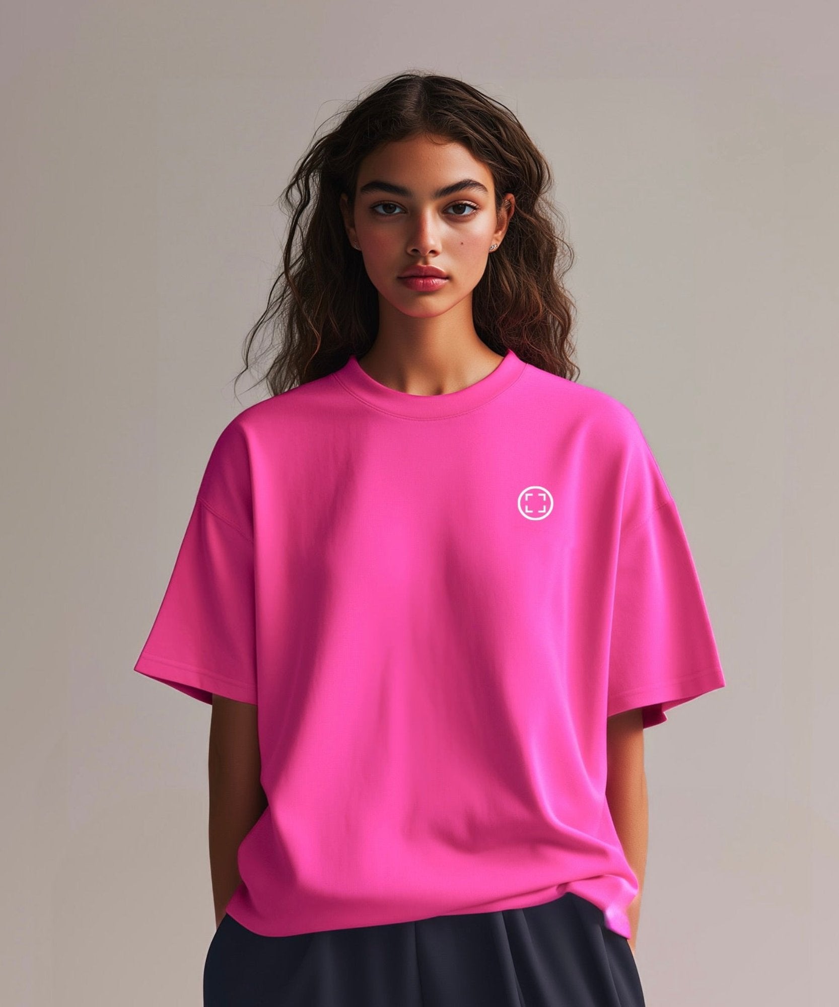 OVERSIZE LOGO T-SHIRT “T5" PINK