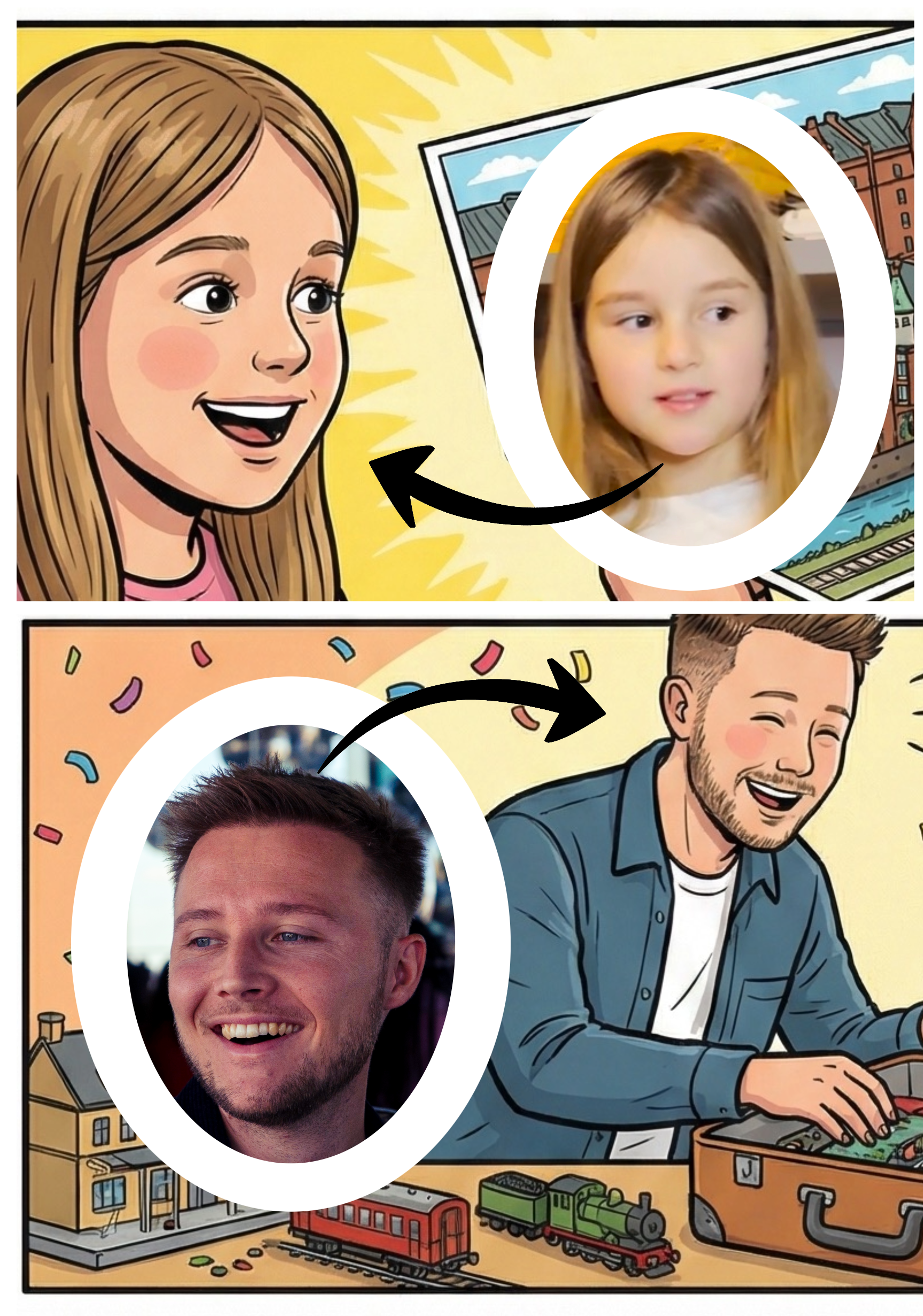 Personalisierter Comic vom Foto