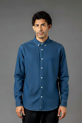 JEANS HEMD OHNE LOGO