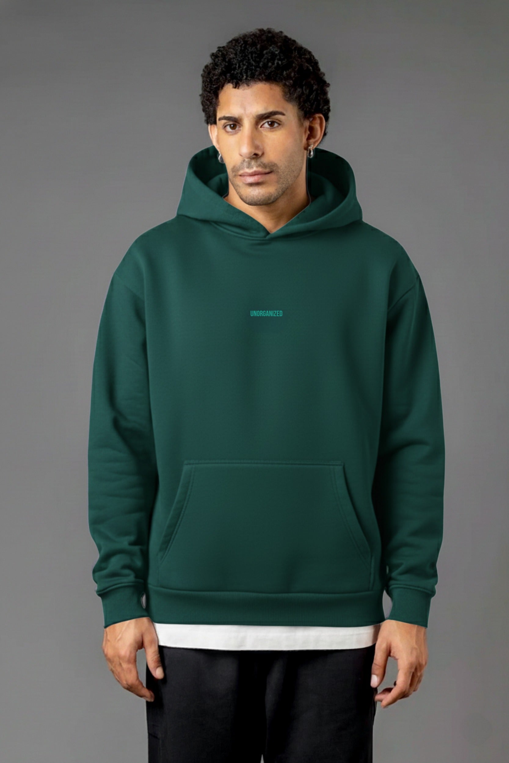 SCHWERER OVERSIZE HOODIE PETROL GREEN