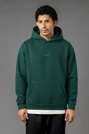 SCHWERER OVERSIZE HOODIE PETROL GREEN