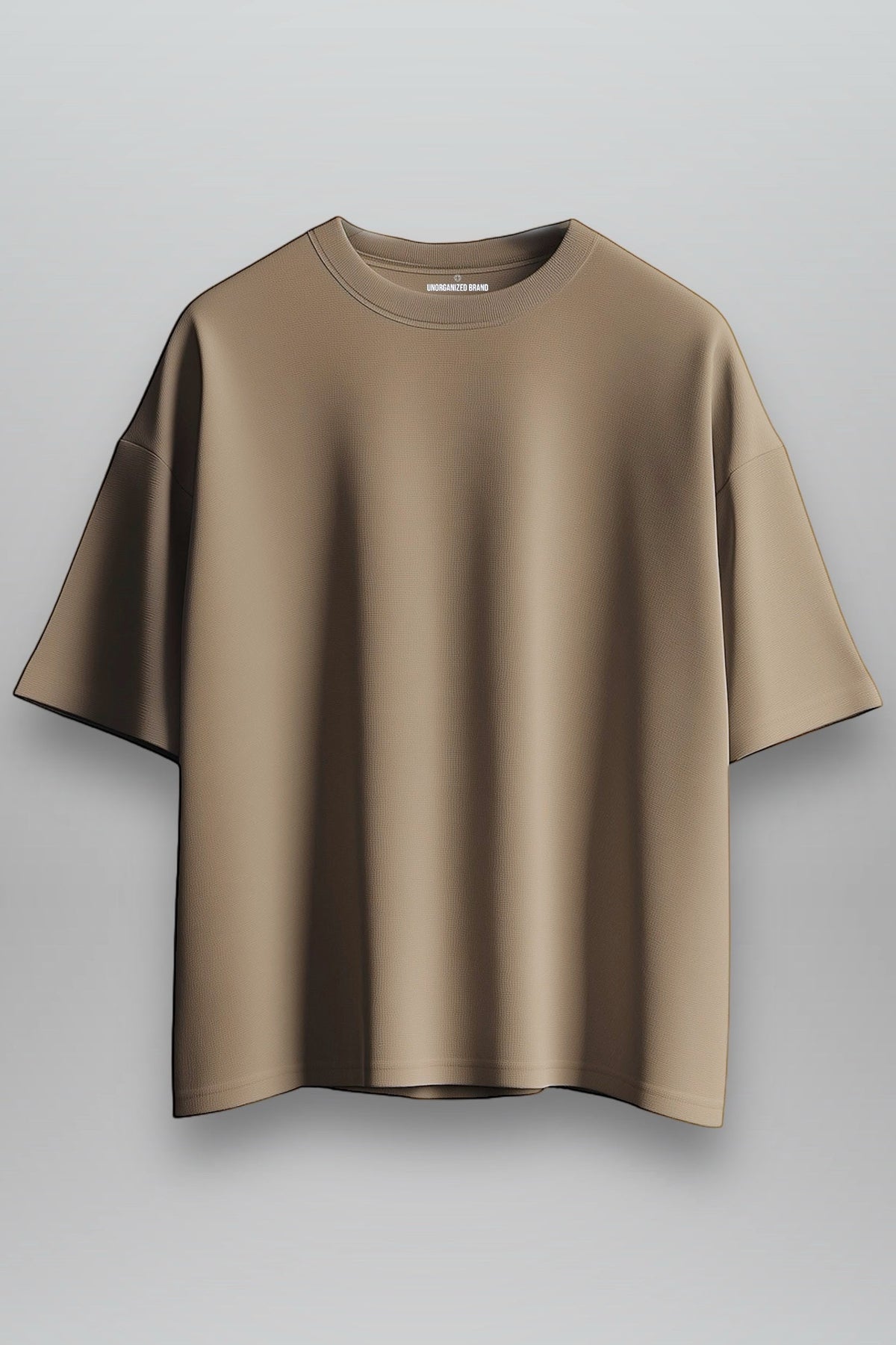 OVERSIZE COMFORT T-SHIRT “T15" TOFFEE BROWN