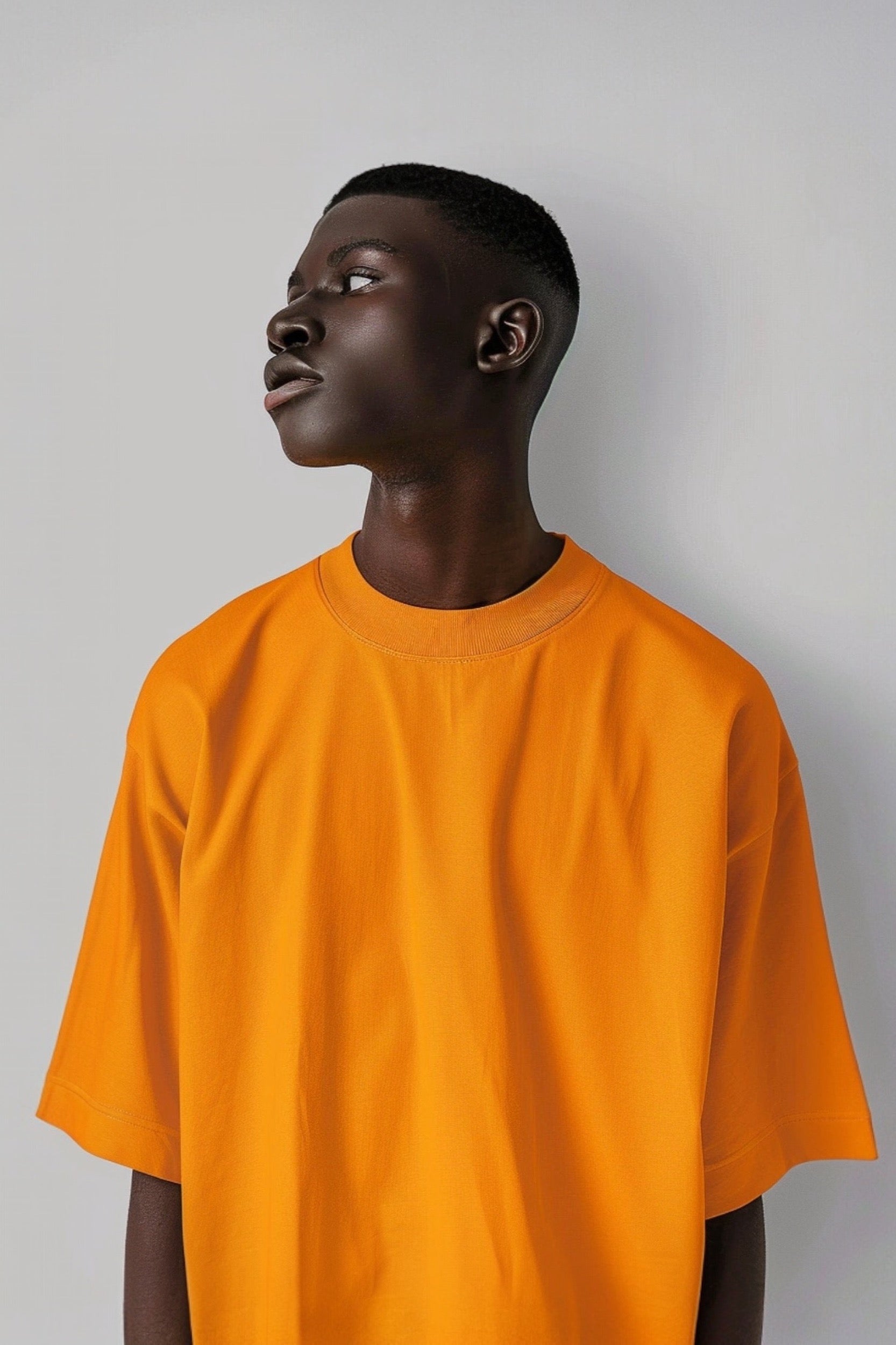 OVERSIZE COMFORT T-SHIRT “T15" BURNT ORANGE