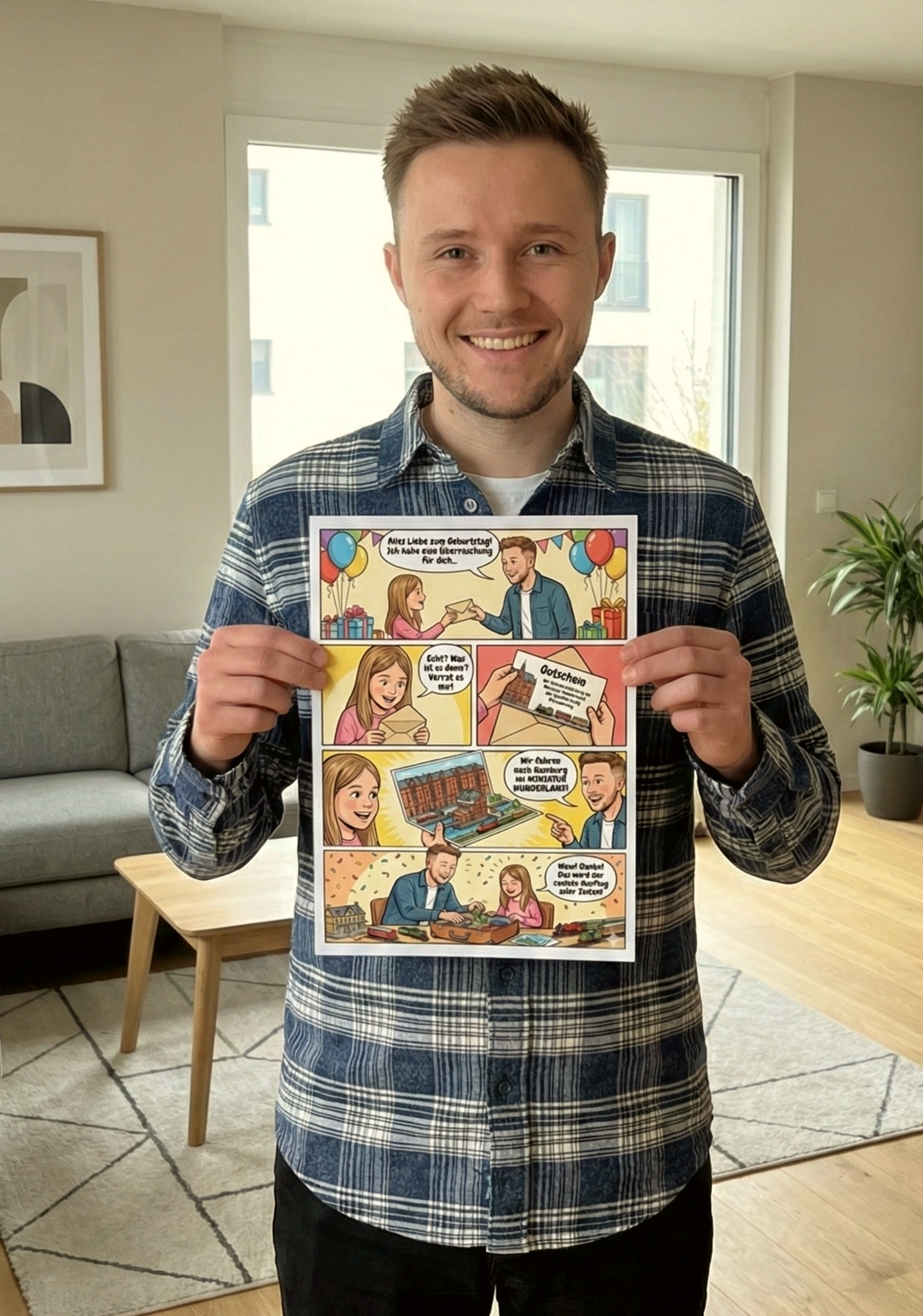 Personalisierter Comic vom Foto