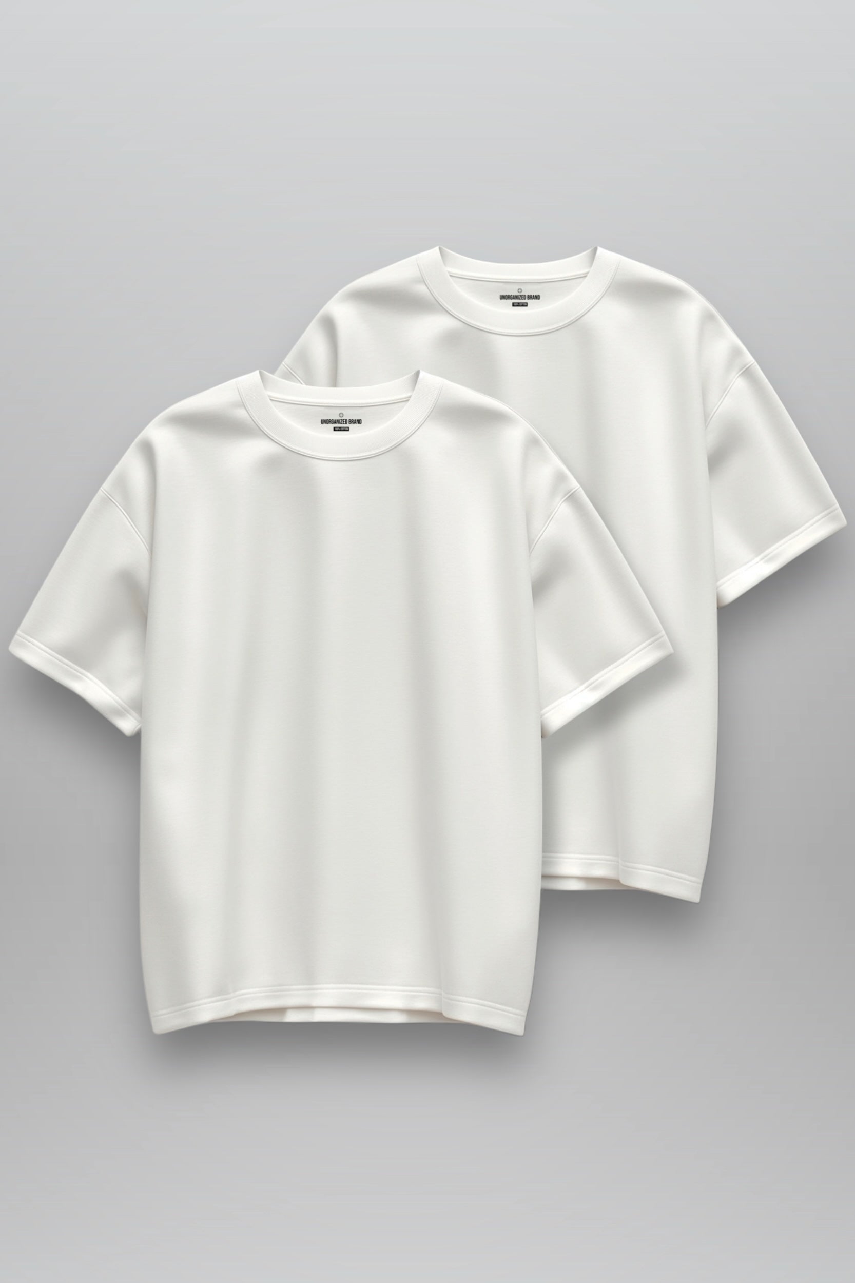 DOUBLE-PACK COMFORT T-SHIRT "T15" OFF-WHITE