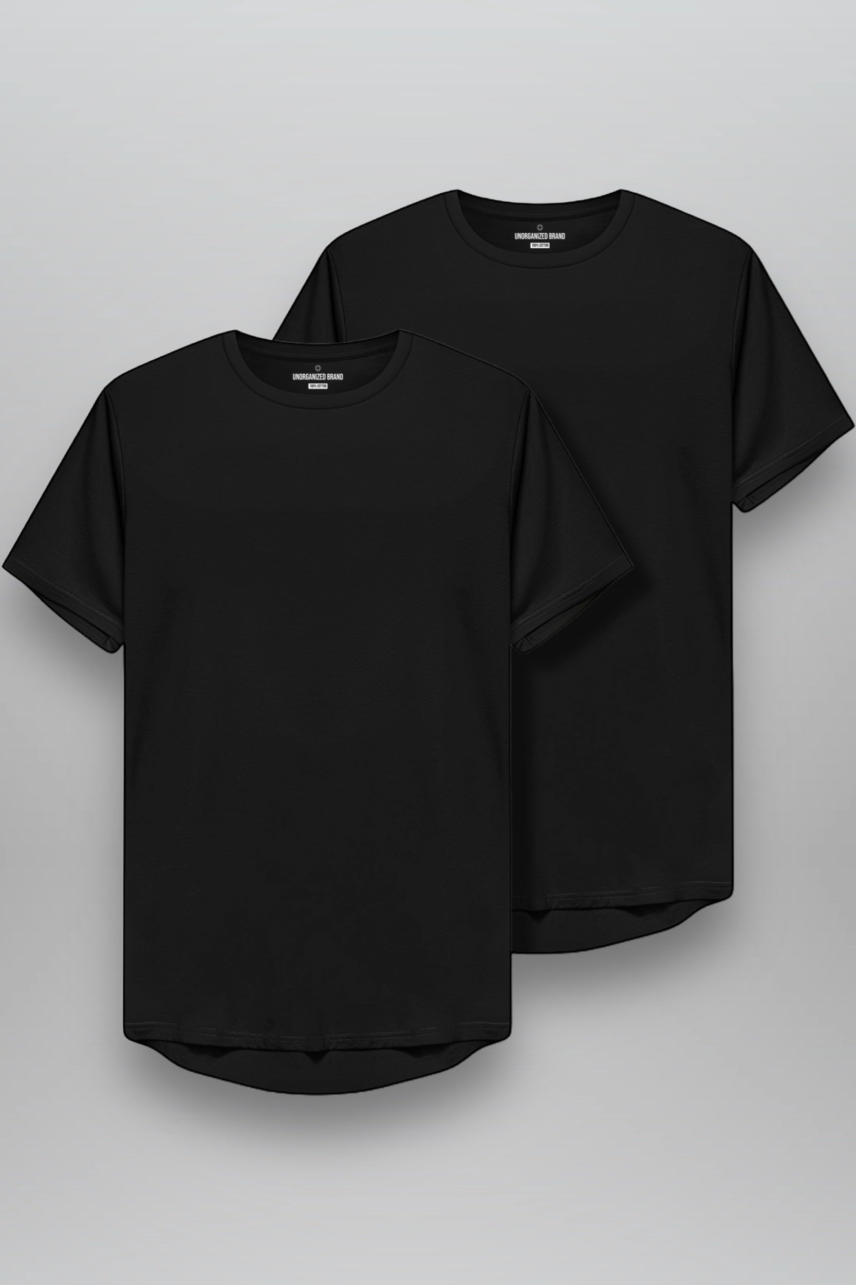 DOUBLE PACK BASIC T-SHIRT "T25" BLACK