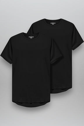 DOUBLE-PACK BASIC T-SHIRT "T25" BLACK