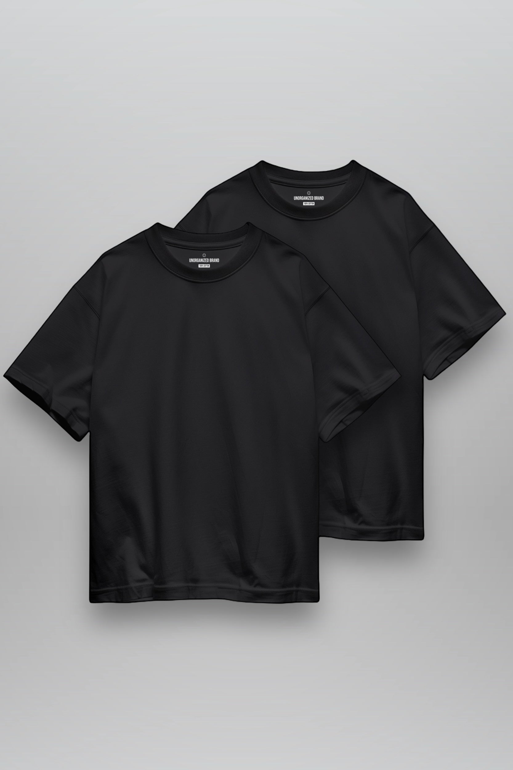 DOUBLE-PACK COMFORT T-SHIRT T15 BLACK