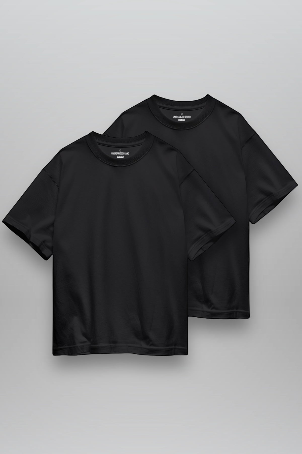 DOUBLE PACK COMFORT T-SHIRT "T15" BLACK