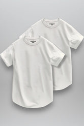 DOUBLE-PACK BASIC T-SHIRT "T25" OFF-WHITE