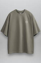 OVERSIZE LOGO T-SHIRT “T5" LIGHT KHAKI