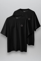 DOUBLE PACK OVERSIZE T-SHIRT "T5" BLACK