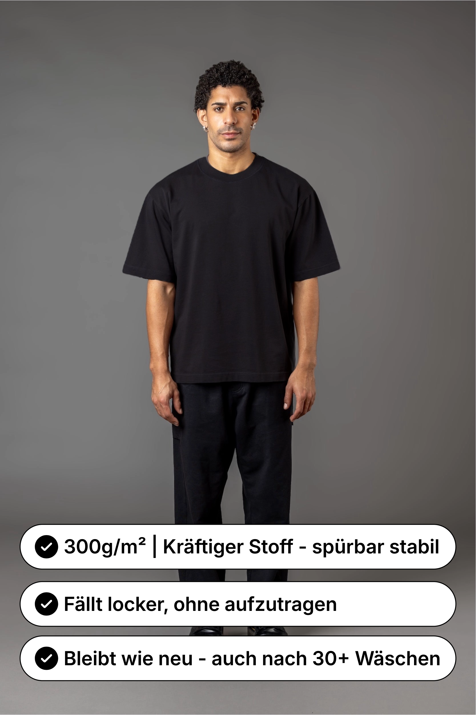 DOPPELPACK SCHWERES COMFORT T-SHIRT T15