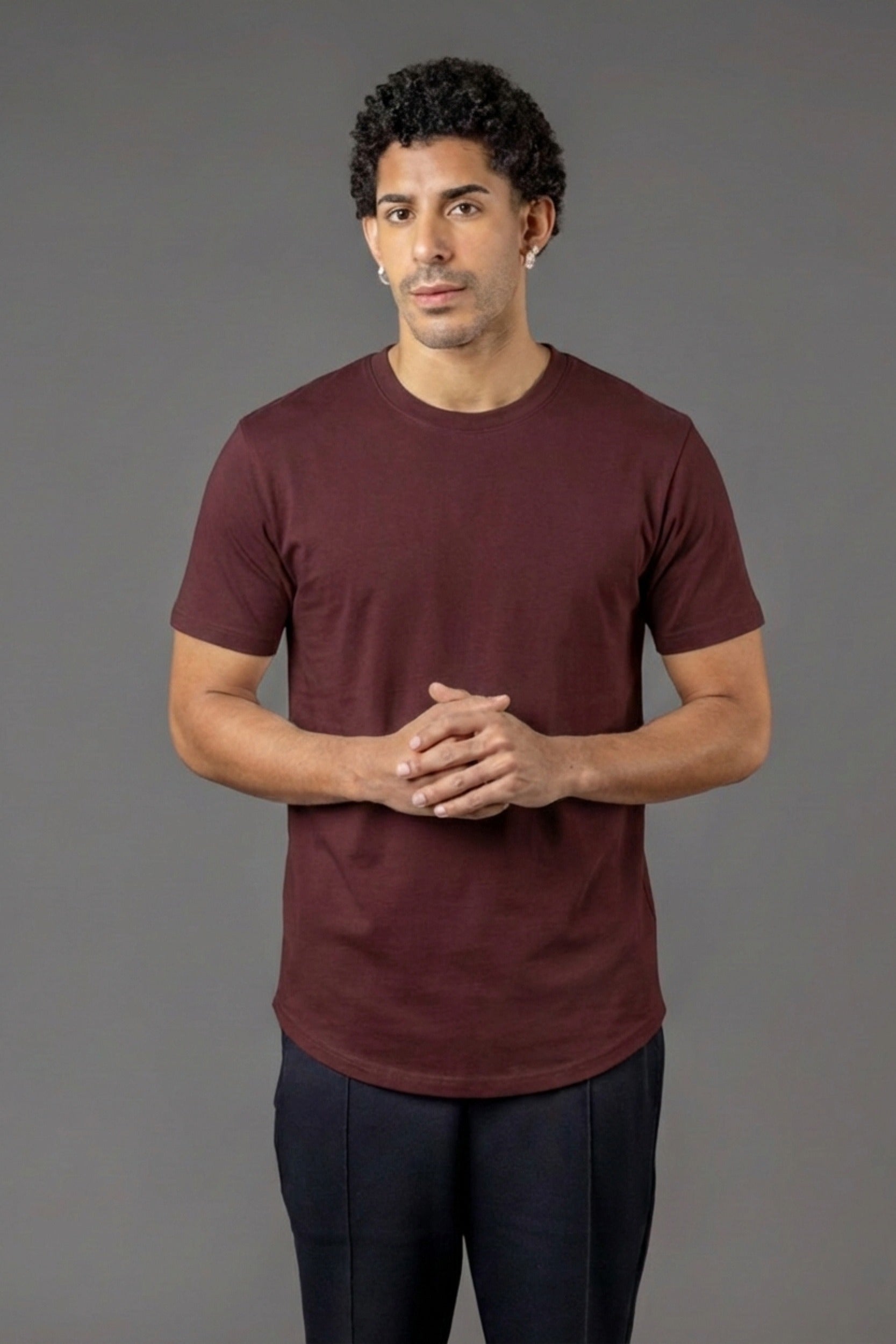 BASIC T-SHIRT RUNDER SAUM T25