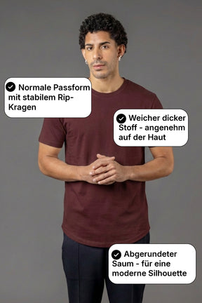 BASIC T-SHIRT RUNDER SAUM T25