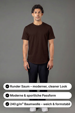BASIC T-SHIRT RUNDER SAUM T25