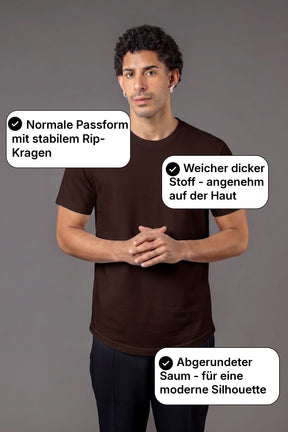 BASIC T-SHIRT RUNDER SAUM T25