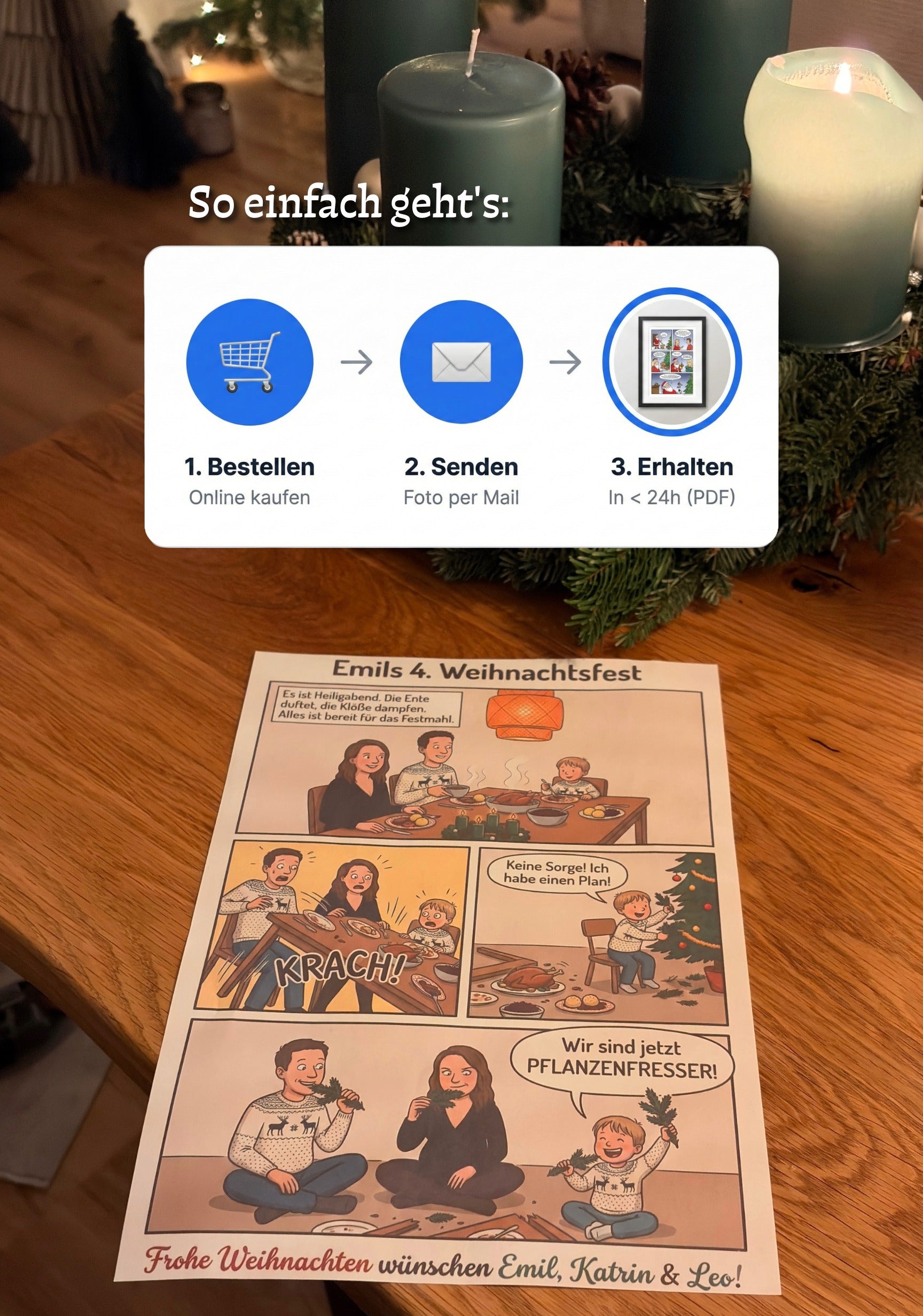 Personalisierter Comic vom Foto