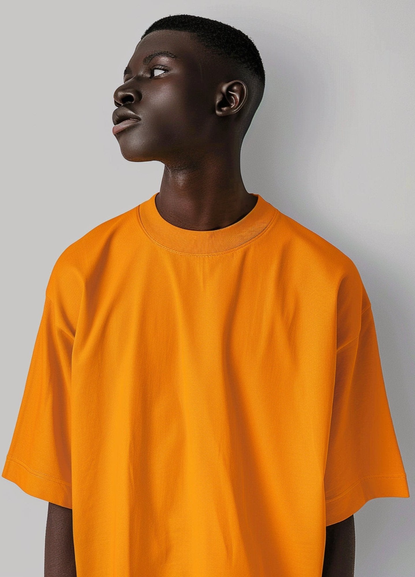 OVERSIZE COMFORT T-SHIRT “T15" BURNT ORANGE