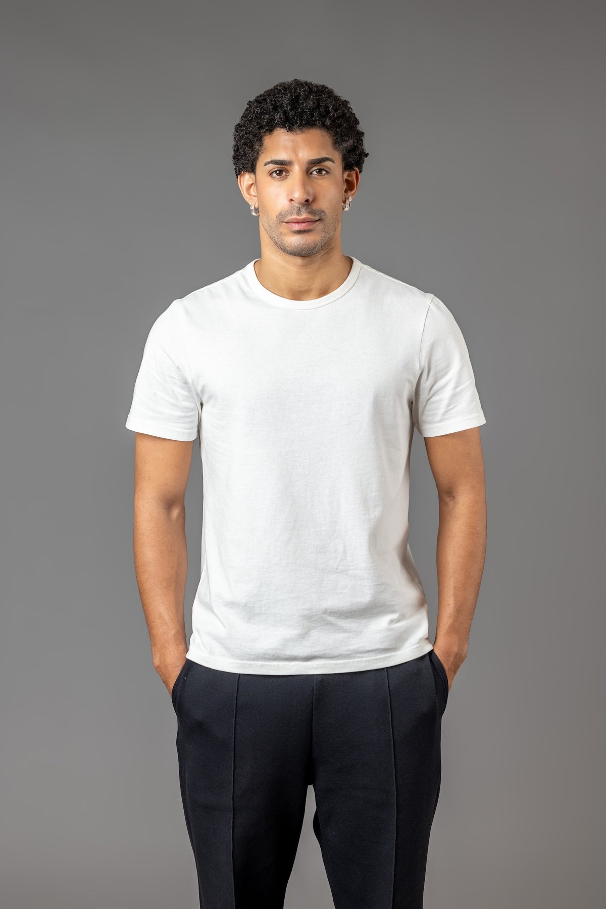 SLIM FIT T-SHIRT “T10" OFF-WHITE