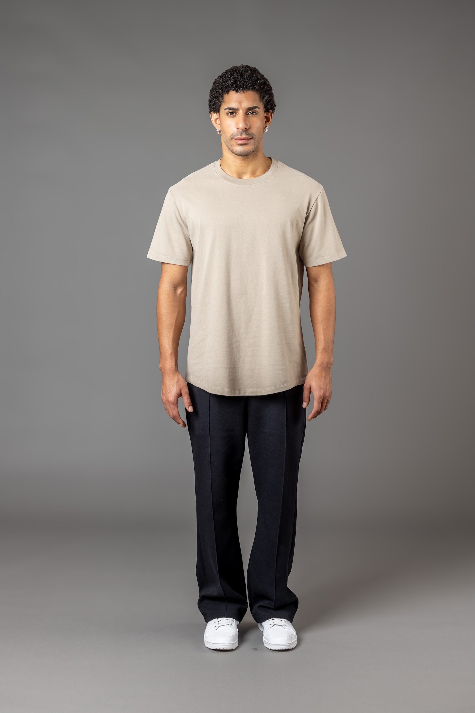 BASIC FIT T-SHIRT “T25" LIGHT KHAKI