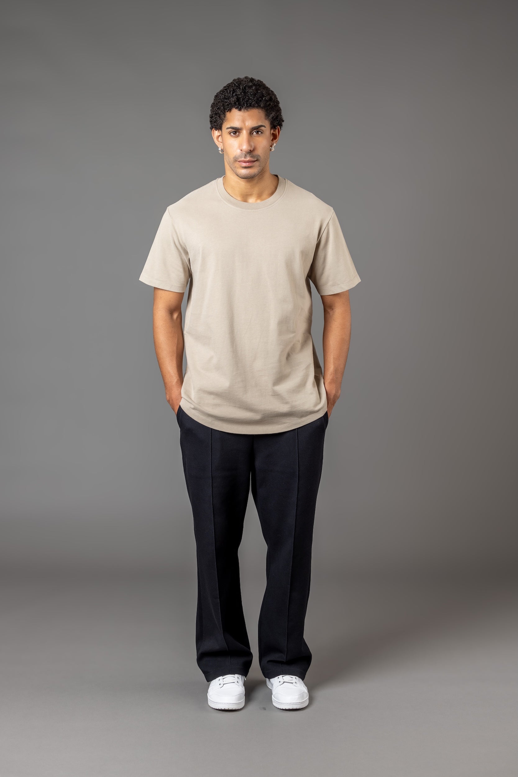 BASIC FIT T-SHIRT “T25" LIGHT KHAKI