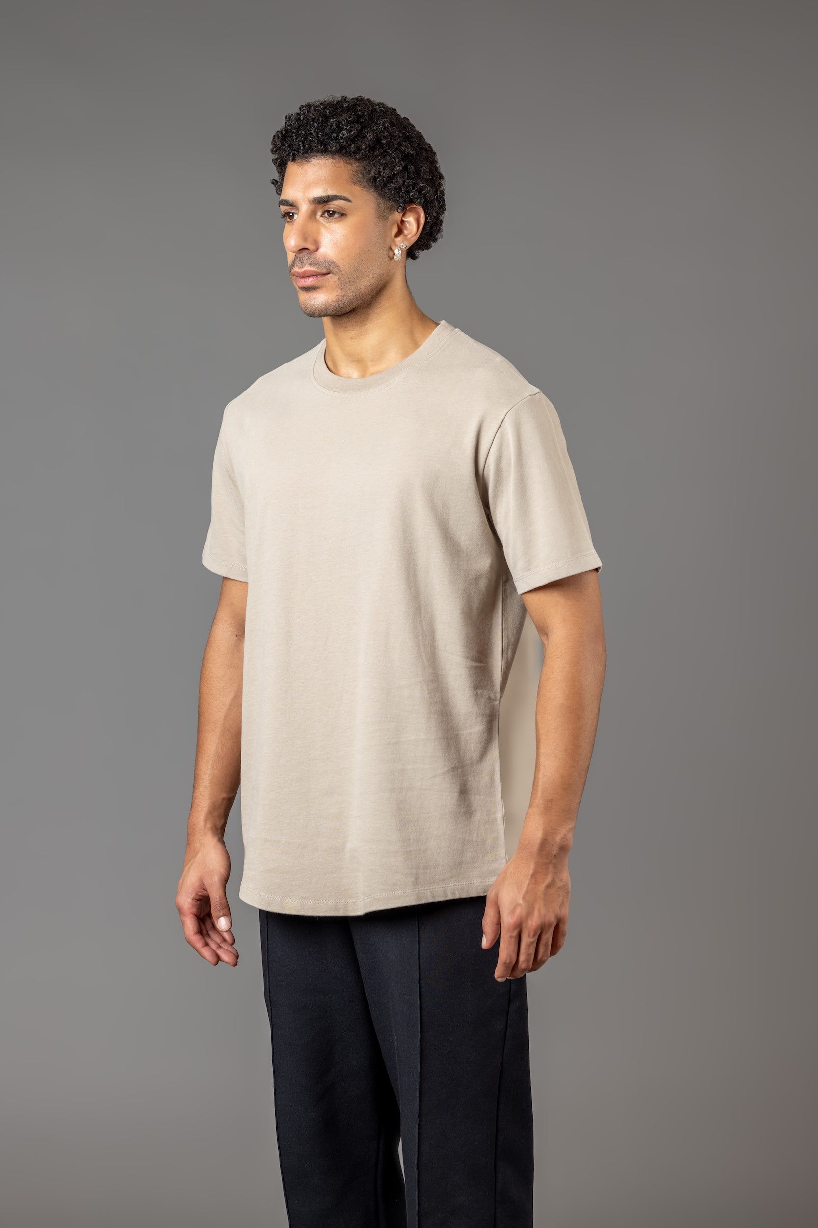 BASIC FIT T-SHIRT “T25" LIGHT KHAKI