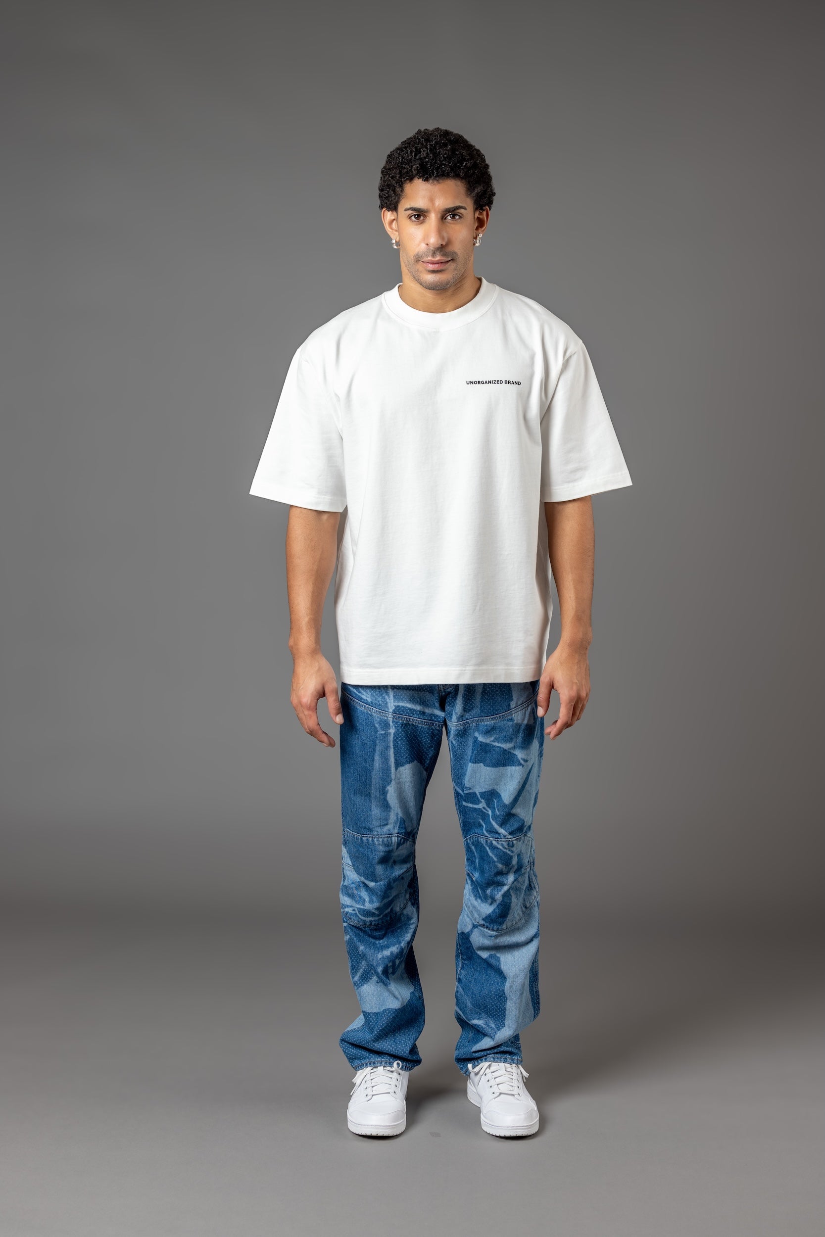 OVERSIZE COMFORT T-SHIRT “T15" OFF-WHITE BACKPRINT