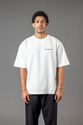 OVERSIZE COMFORT T-SHIRT “T15" OFF-WHITE BACKPRINT