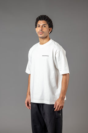 OVERSIZE COMFORT T-SHIRT “T15" OFF-WHITE BACKPRINT