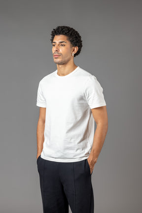 SLIM FIT T-SHIRT “T10" OFF-WHITE