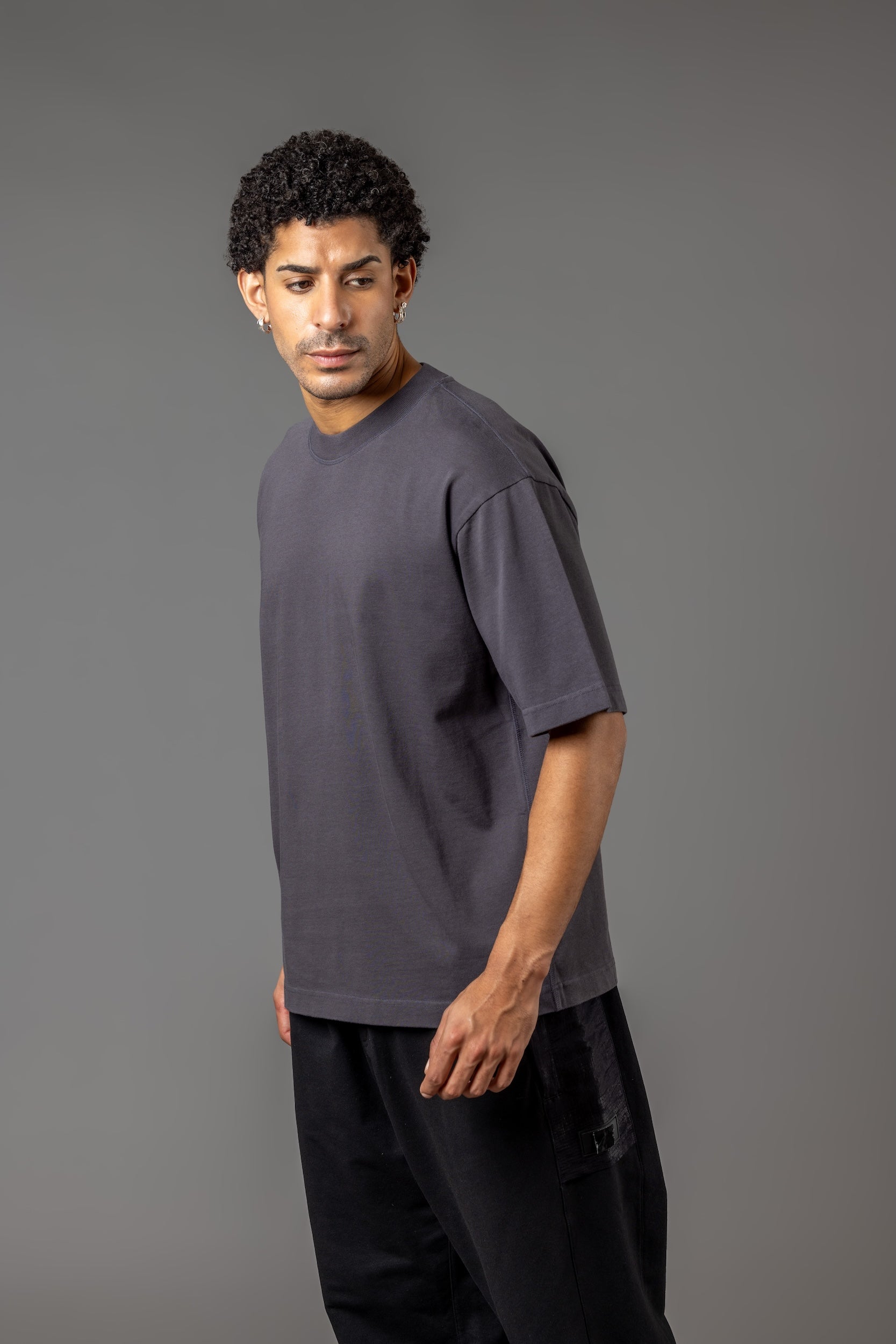 OVERSIZE COMFORT T-SHIRT “T15" GREY