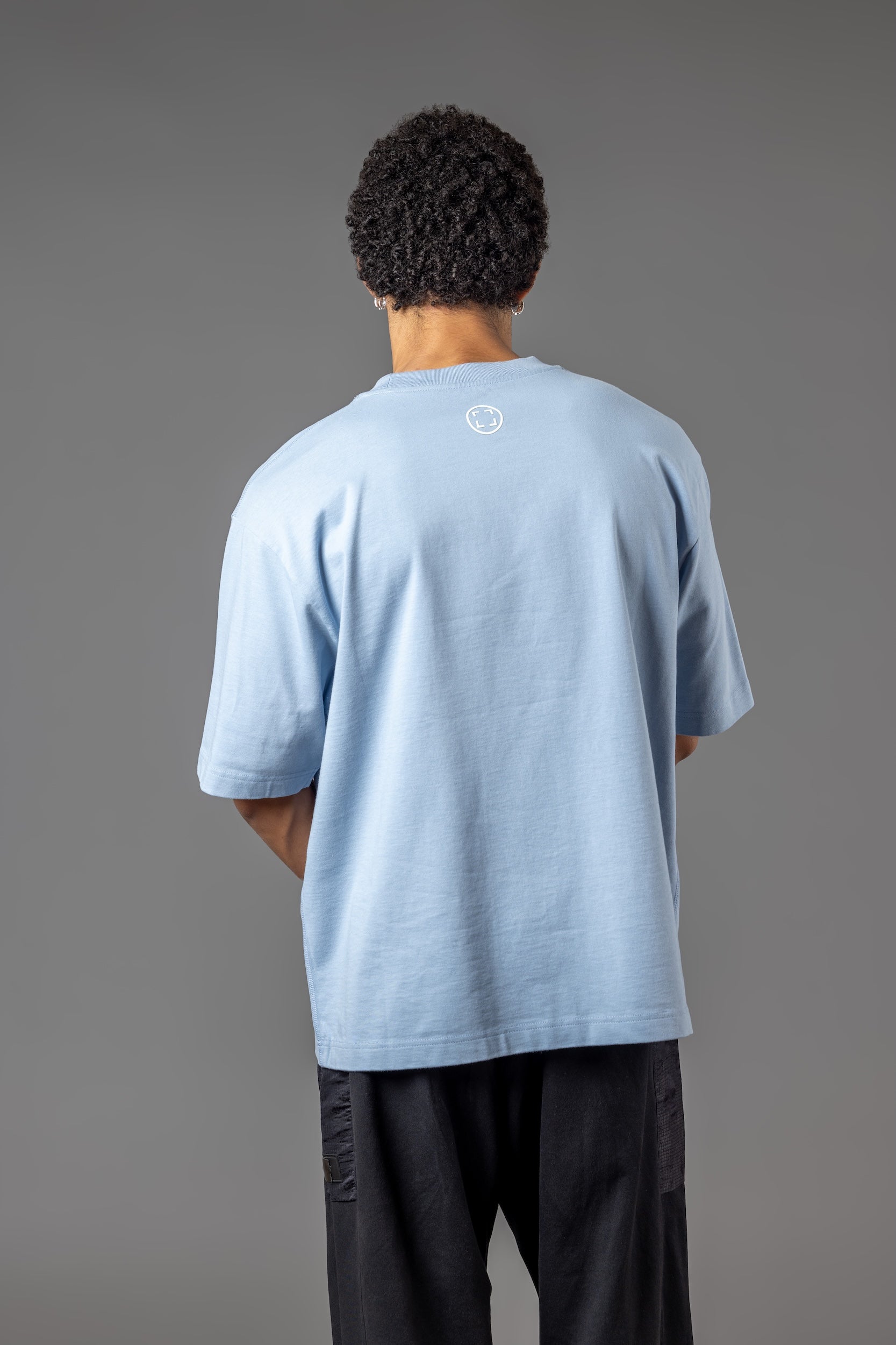 OVERSIZE COMFORT T-SHIRT “T15" LIGHT BLUE