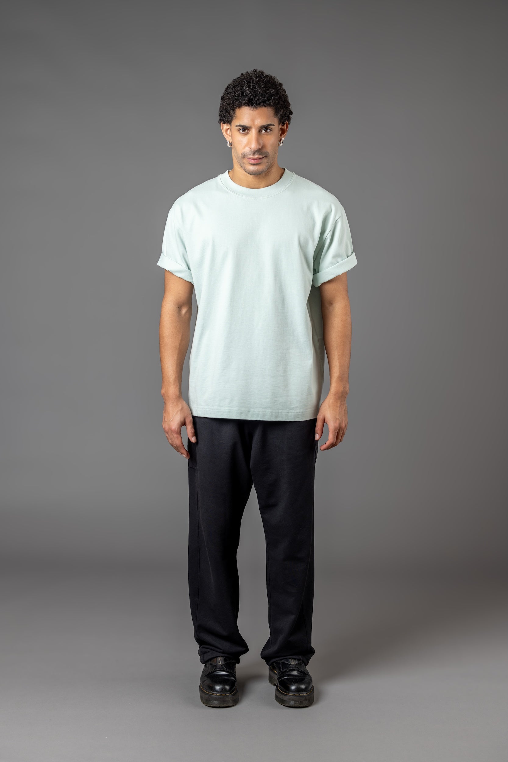 OVERSIZE COMFORT T-SHIRT “T15" FROST GREEN