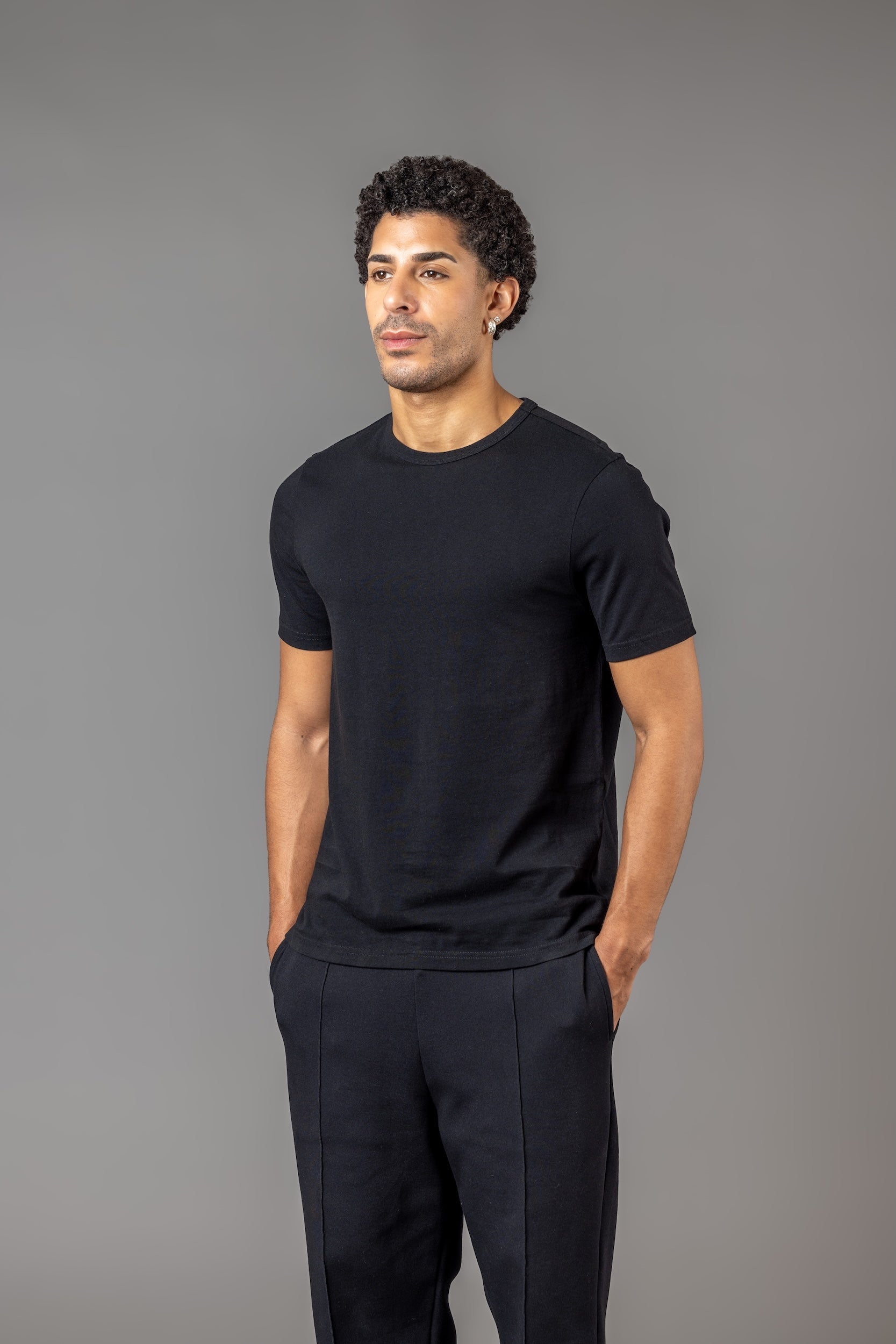 SLIM FIT T-SHIRT “T10" BLACK